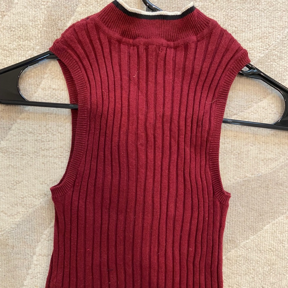 turtle neck sweater vest